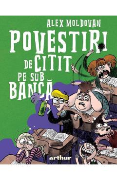 Coperta cărții 'Povestiri de citit pe sub bancă - Alex Moldovan'
