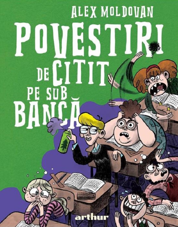 Coperta cărții 'Povestiri de citit pe sub bancă - Alex Moldovan'