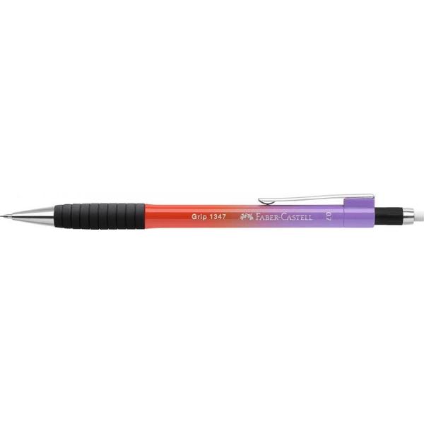 Creion mecanic: Grip. Violet-portocaliu