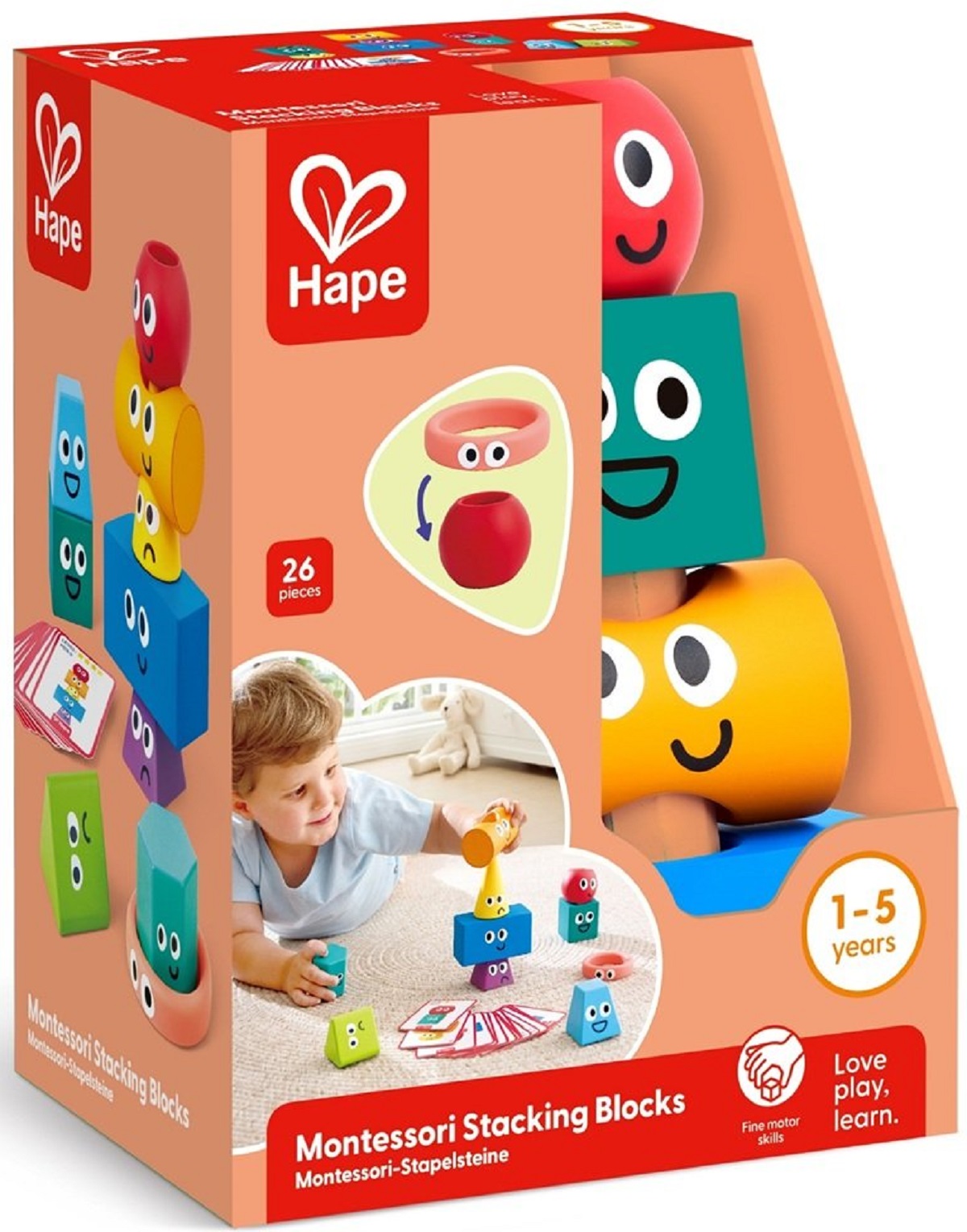 Imaginea produsului 'Blocuri Montessori de stivuit'
