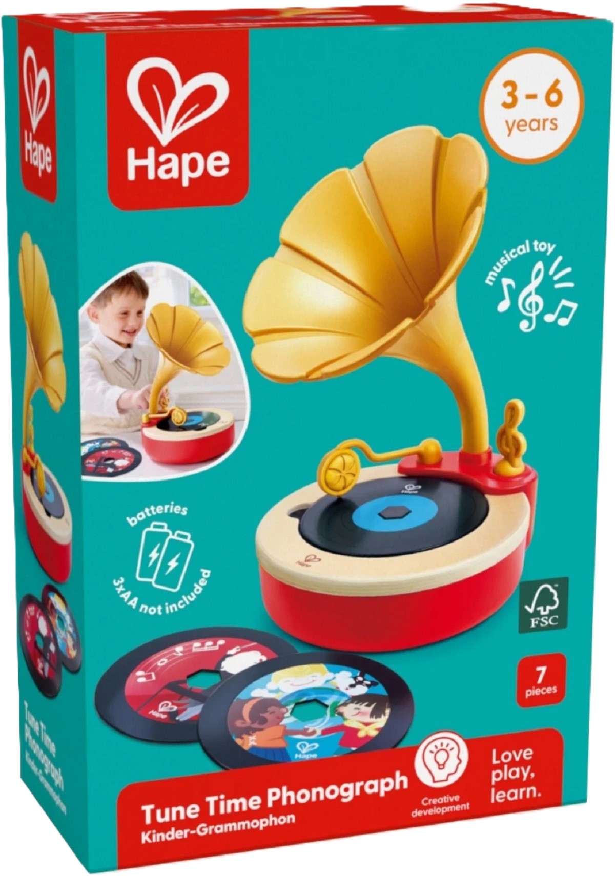 Imaginea produsului 'Jucărie: Tune time fonograf cu înregistrare'