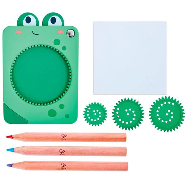 Jucarie: Spin and Draw verde. Broscuta