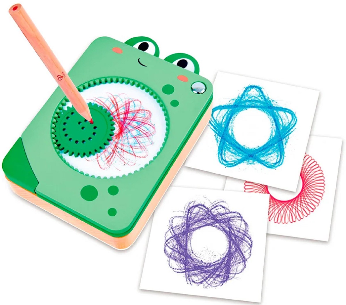 Imaginea produsului 'Jucărie: Spin and Draw verde. Broscuță'