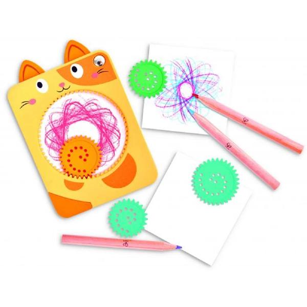 Jucarie: Spin and Draw verde. Pisica
