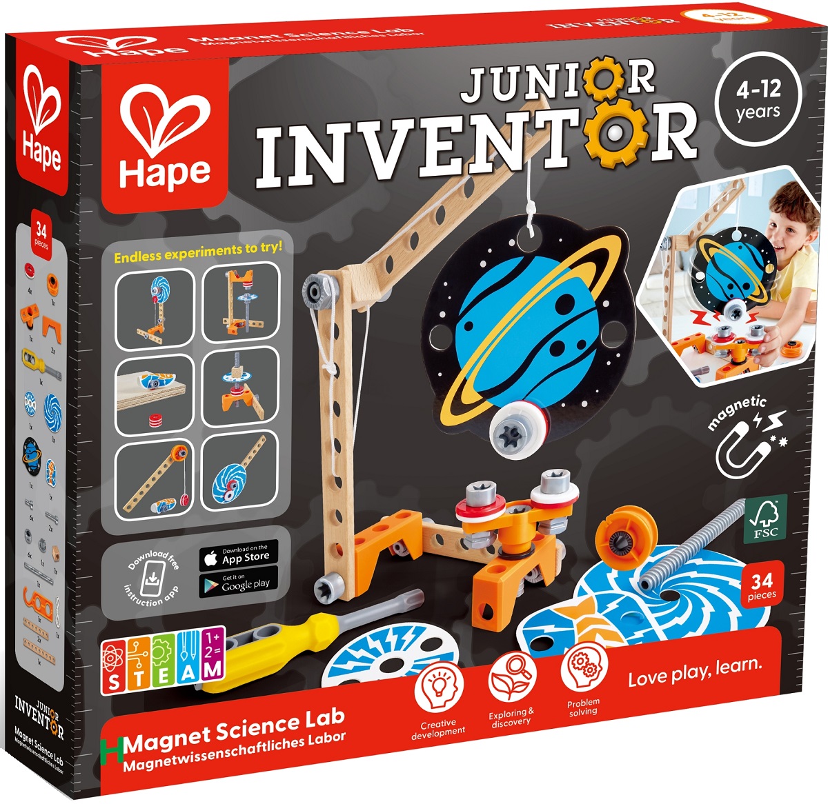 Imaginea produsului 'Jucărie Junior inventor. Laboratorul cu magneți'