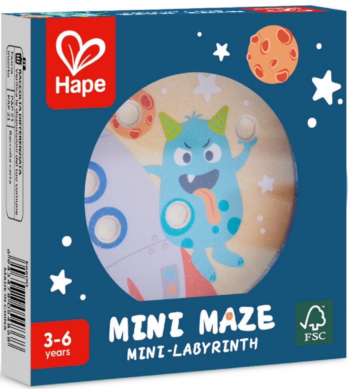 Imaginea produsului 'Jucărie: Mini labirint albastru închis'