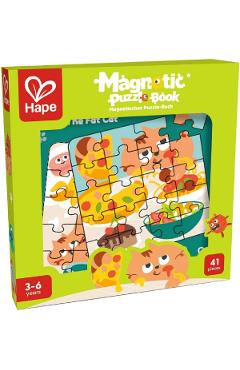 Imaginea produsului 'Carte puzzle magnetică: Pisică'