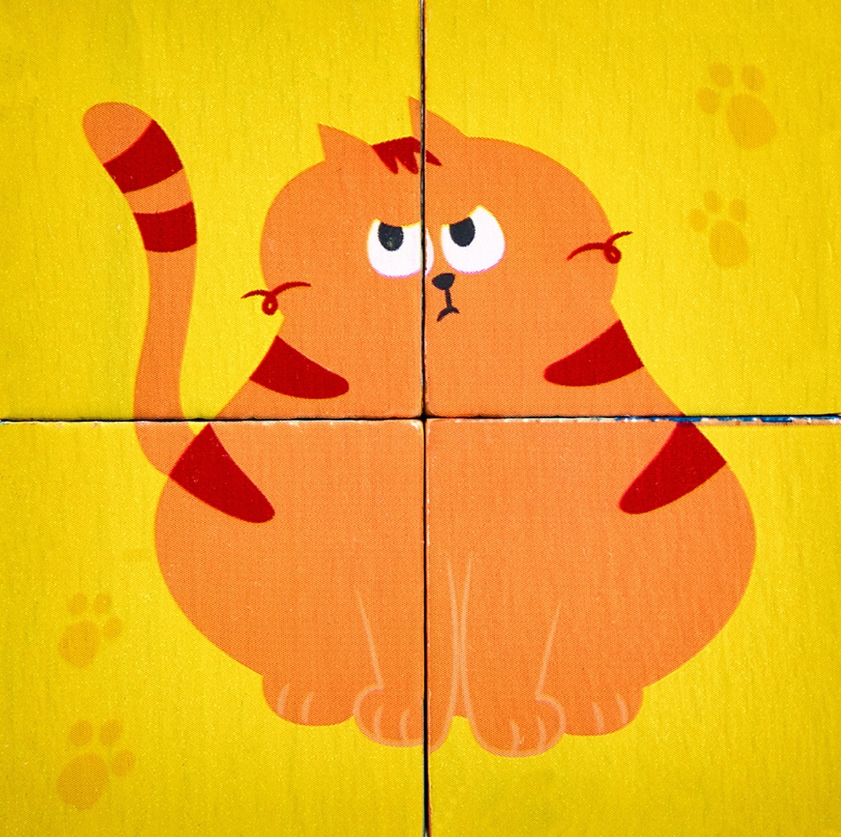 Imaginea produsului 'Puzzle din lemn. Cuburi 4 piese'