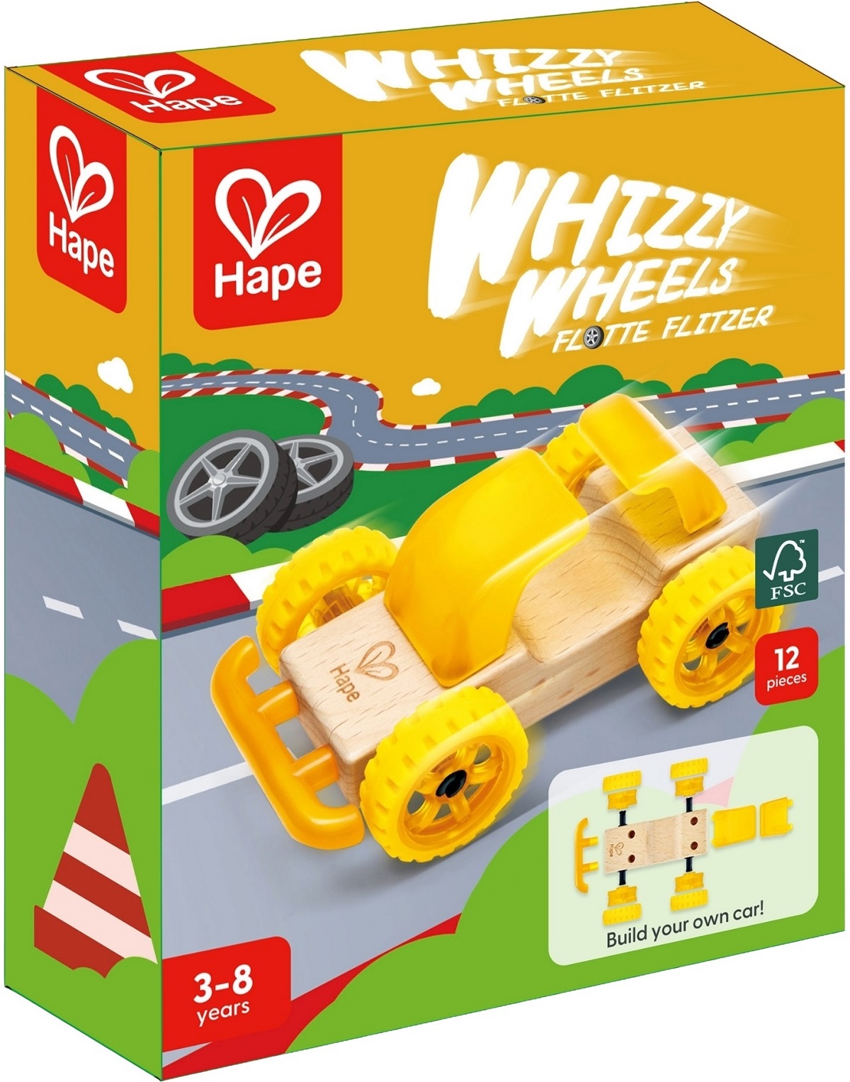 Imaginea produsului 'Jucărie: Mașinuță Whizzy Wheels. Galben'