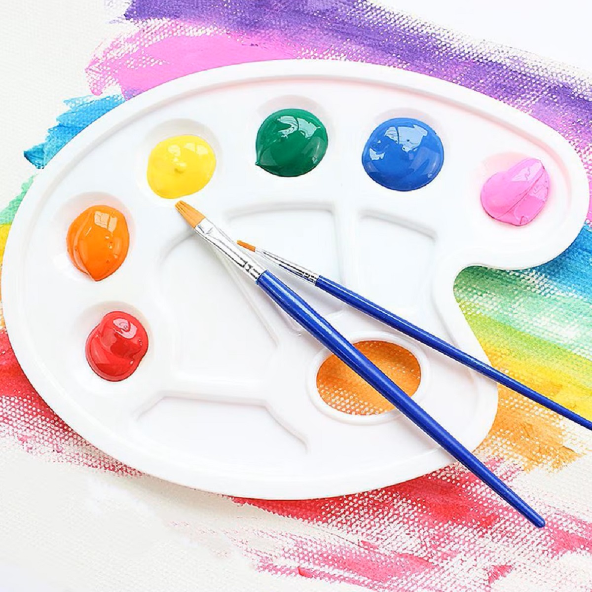 Imaginea produsului 'Paletă din plastic pentru pictură. Ovală'