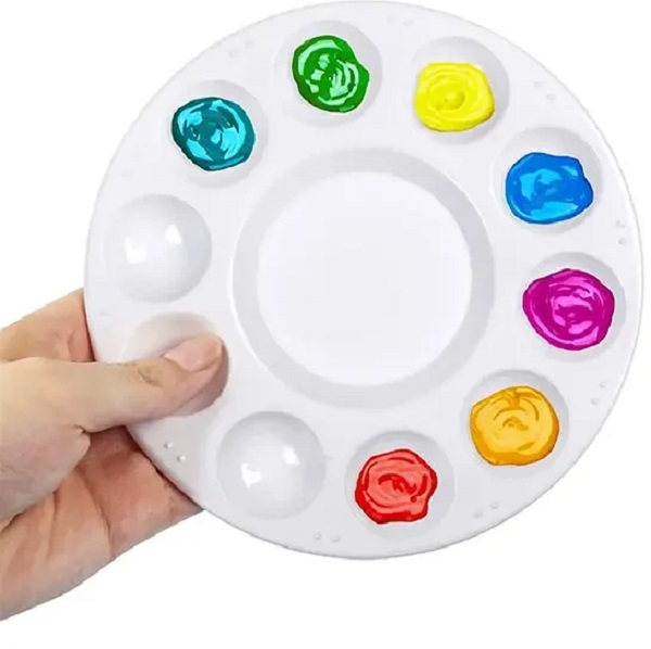 Imaginea produsului 'Paletă din plastic pentru pictură. Rotundă'