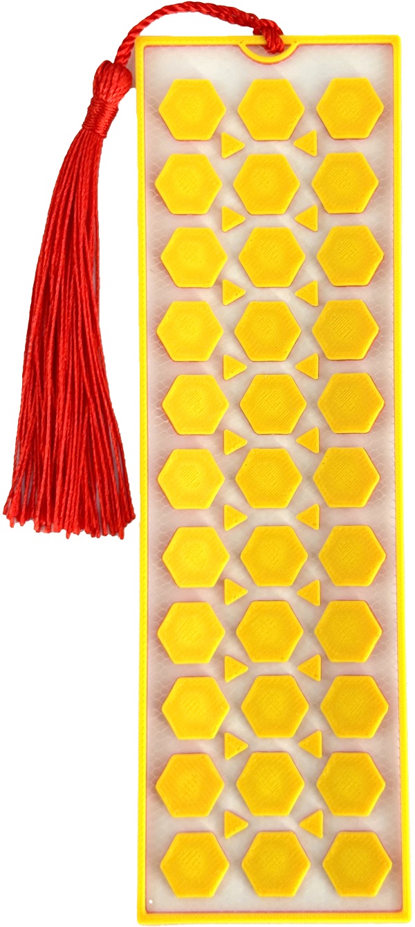 Imaginea produsului 'Semn de carte: Hexagon. Galben'