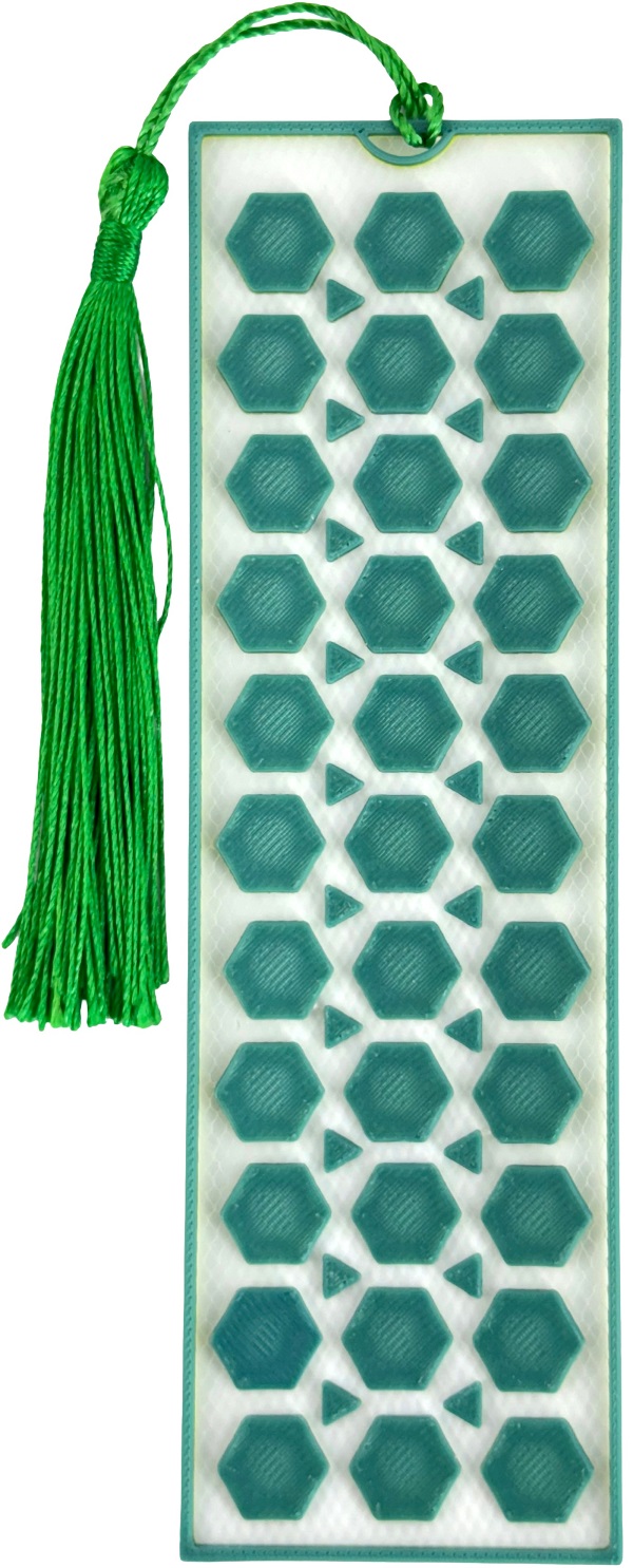 Imaginea produsului 'Semn de carte: Hexagon. Verde'