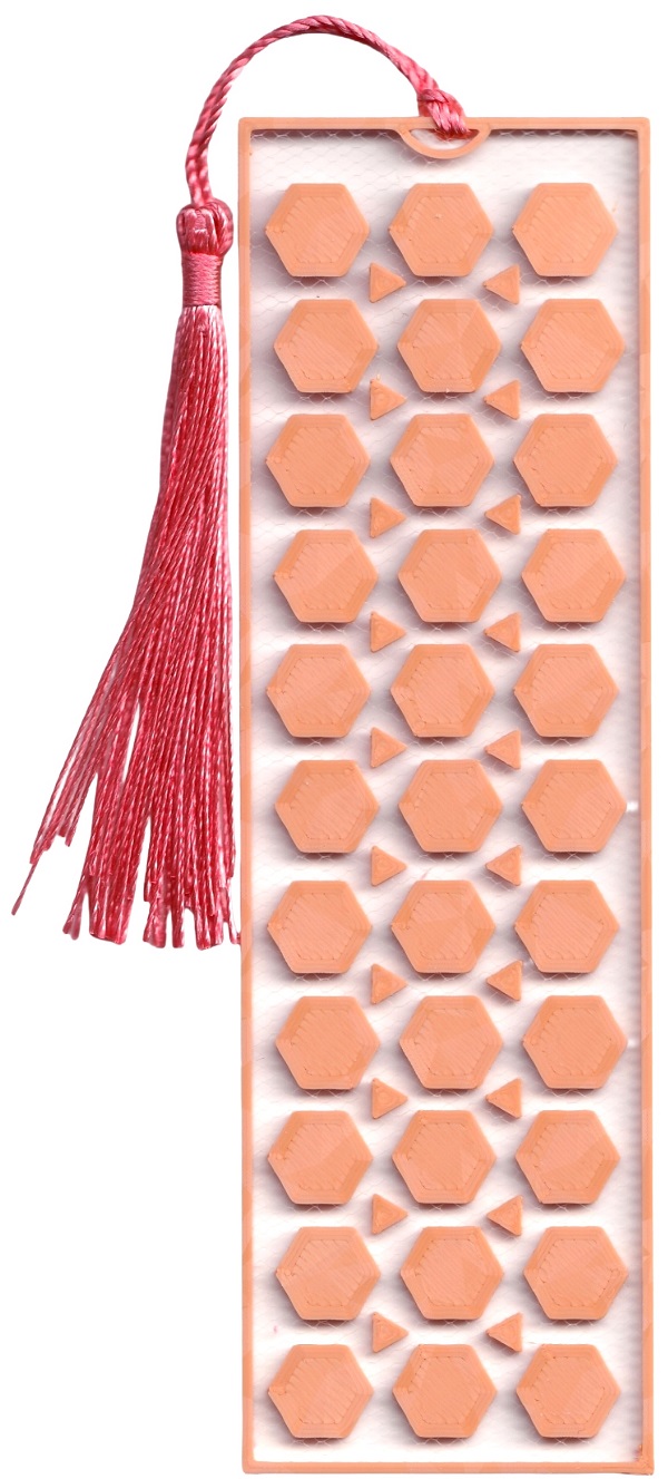 Imaginea produsului 'Semn de carte: Hexagon. Roz'