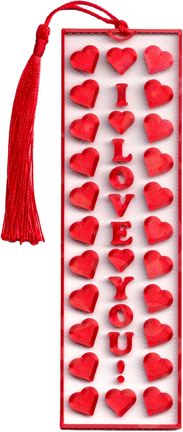 Imaginea produsului 'Semn de carte: Inimi. I Love You'