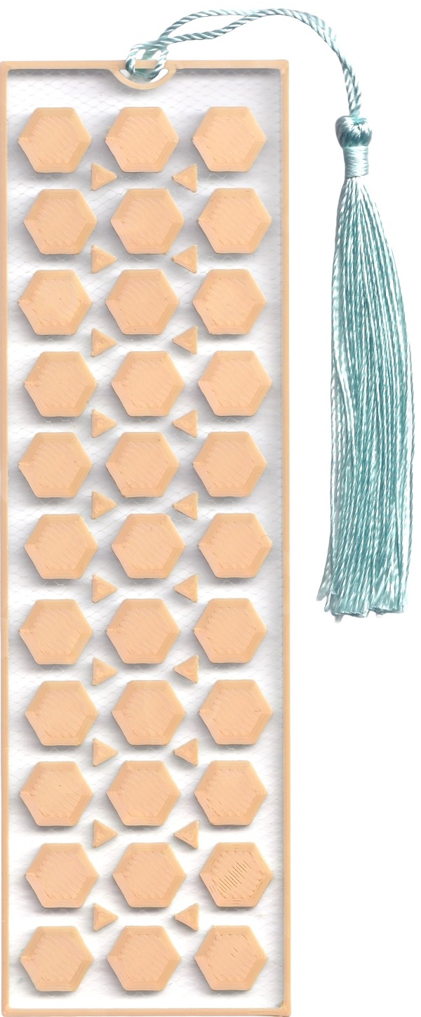 Imaginea produsului 'Semn de carte: Hexagon. Bleu'