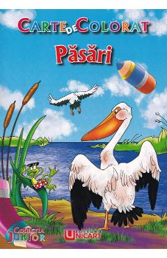 Coperta cărții 'Carte de colorat. Păsări'