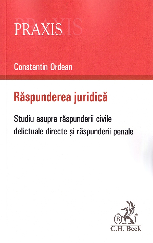 Coperta cărții 'Răspunderea juridică - Constantin Ordean'