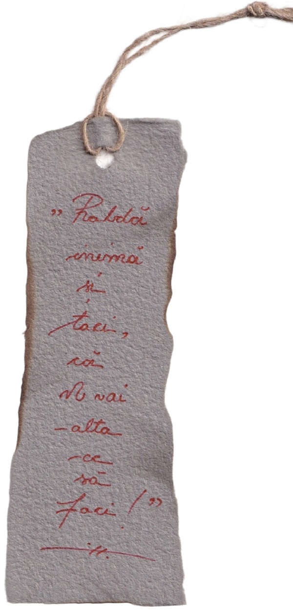 Imaginea produsului 'Semn de carte mic. Model 2: Rabdă inimă'
