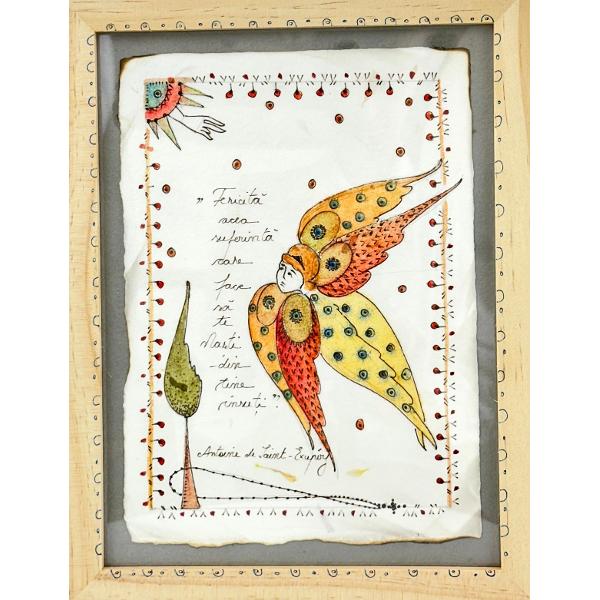 Ilustratie inramata. Model 13: Fericita