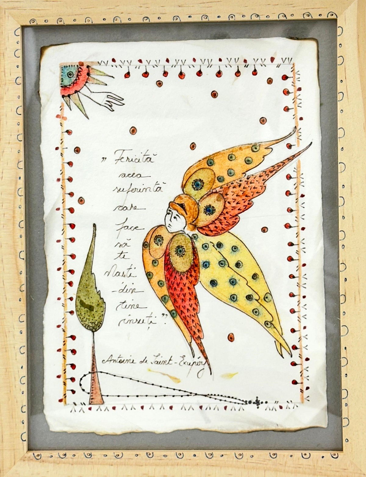 Imaginea produsului 'Ilustrație înrămată. Model 13: Fericită'