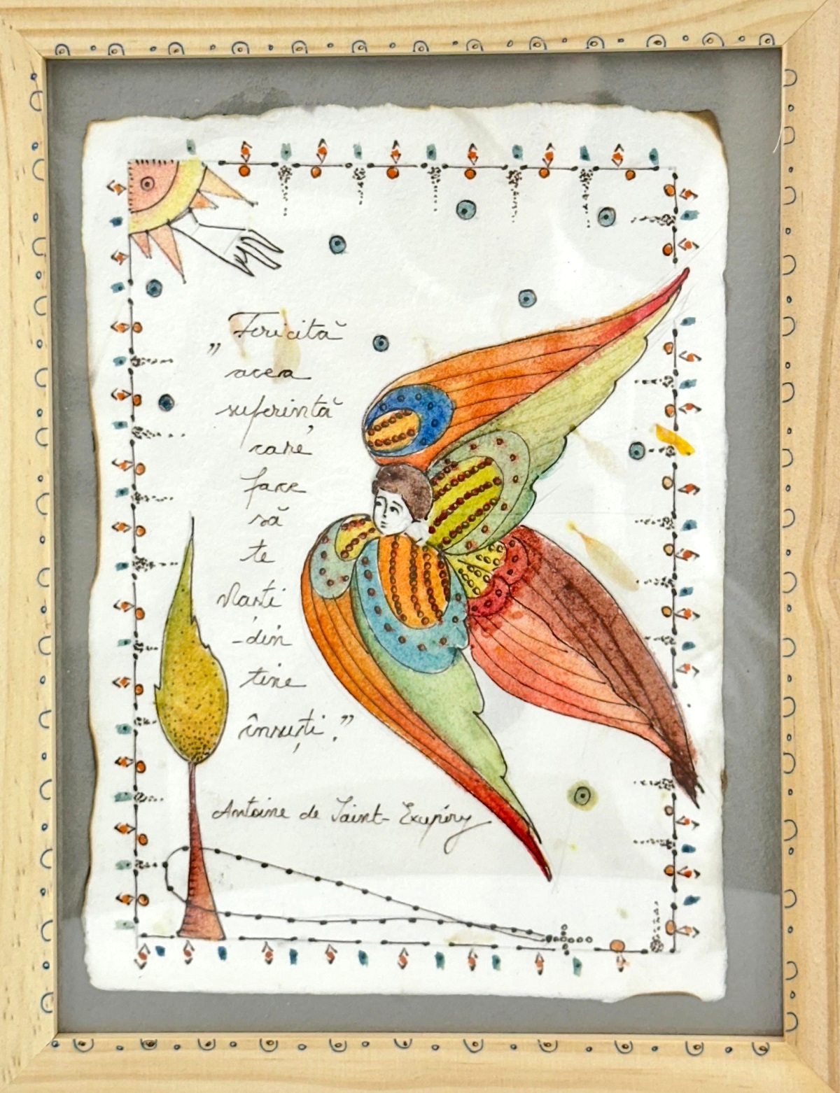 Imaginea produsului 'Ilustrație înrămată. Model 15: Fericită'