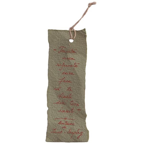 Semn de carte mic. Model 1: Fericita