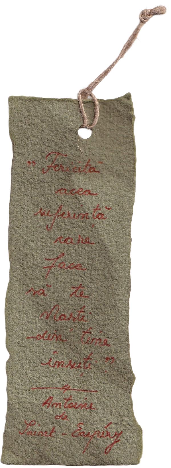 Imaginea produsului 'Semn de carte mic. Model 1: Fericită'