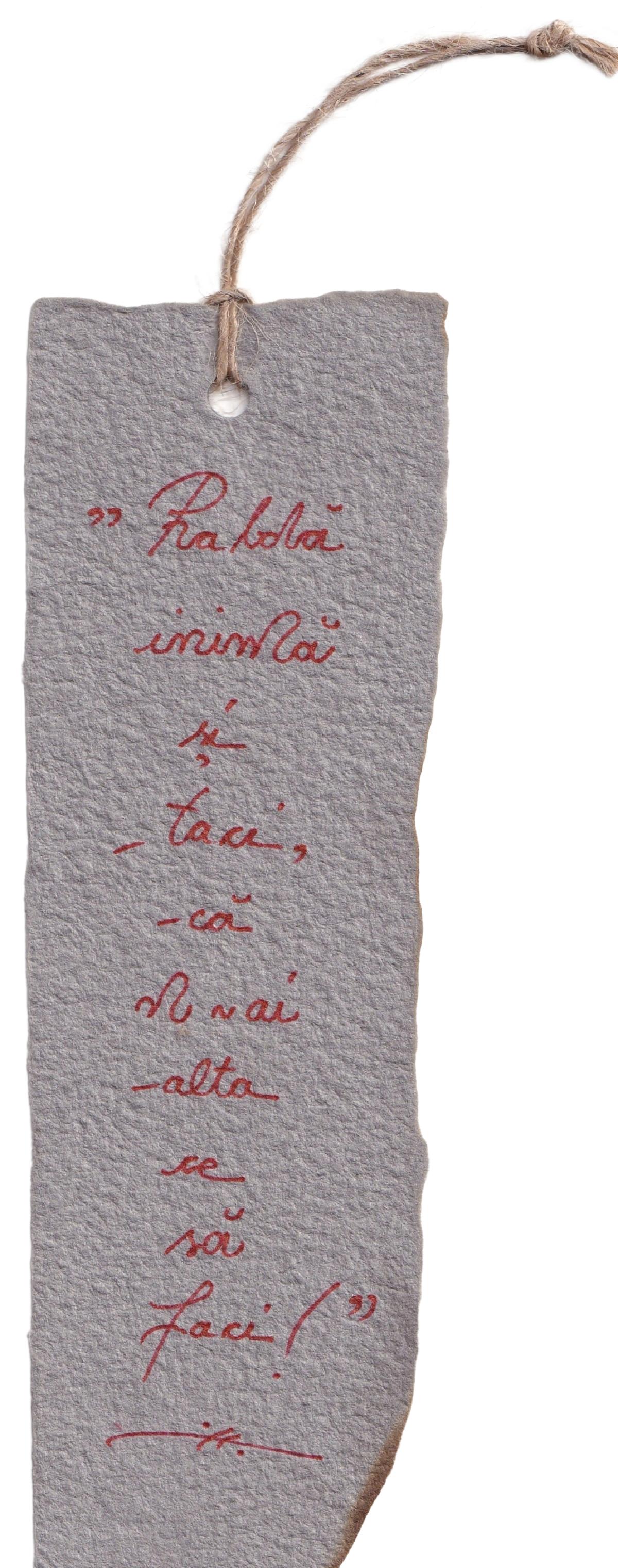 Imaginea produsului 'Semn de carte mare. Model 5: Rabdă inimă'