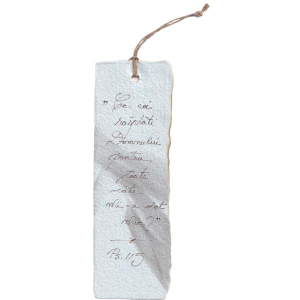Semn de carte mare. Model 6: Ce voi rasplati