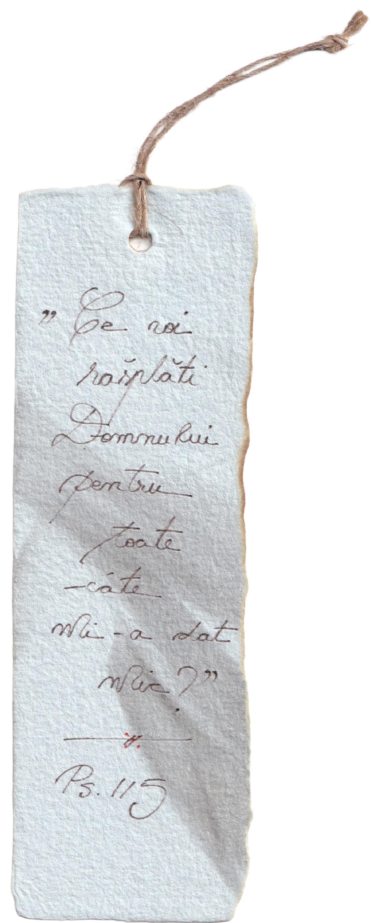Imaginea produsului 'Semn de carte mare. Model 6: Ce voi răsplati'
