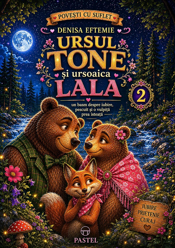 Coperta cărții 'Ursul Tone și ursoaica Lala Vol.2 - Denisa Eftemie'
