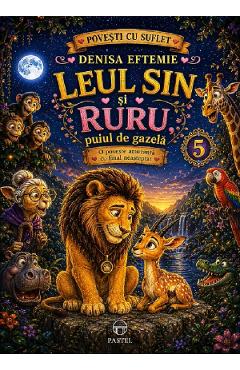 Coperta cărții 'Leul Șin și Ruru, puiul de gazelă Vol.5 - Denisa Eftemie'