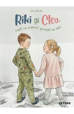 Coperta cărții 'Riki și Cleo, copii cu scântei, povești cu idei - Gia Frank'
