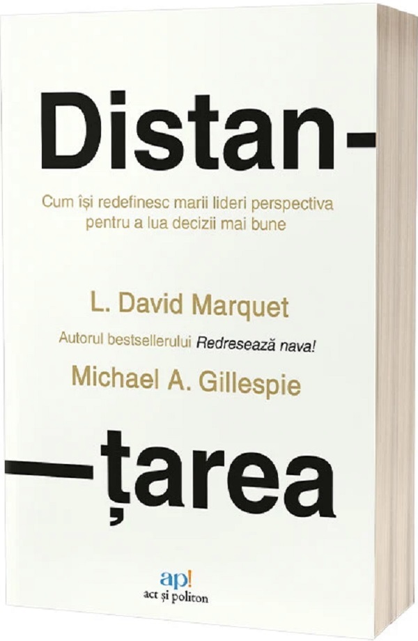 Coperta cărții 'Distanțarea - David Marquet, Michael Gillespie'