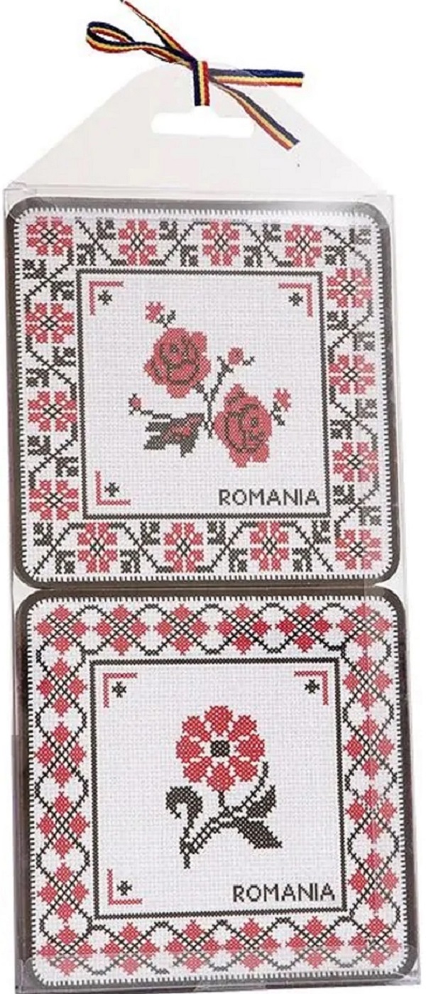 Imaginea produsului 'Suporturi de pahare. Model cusături românești'