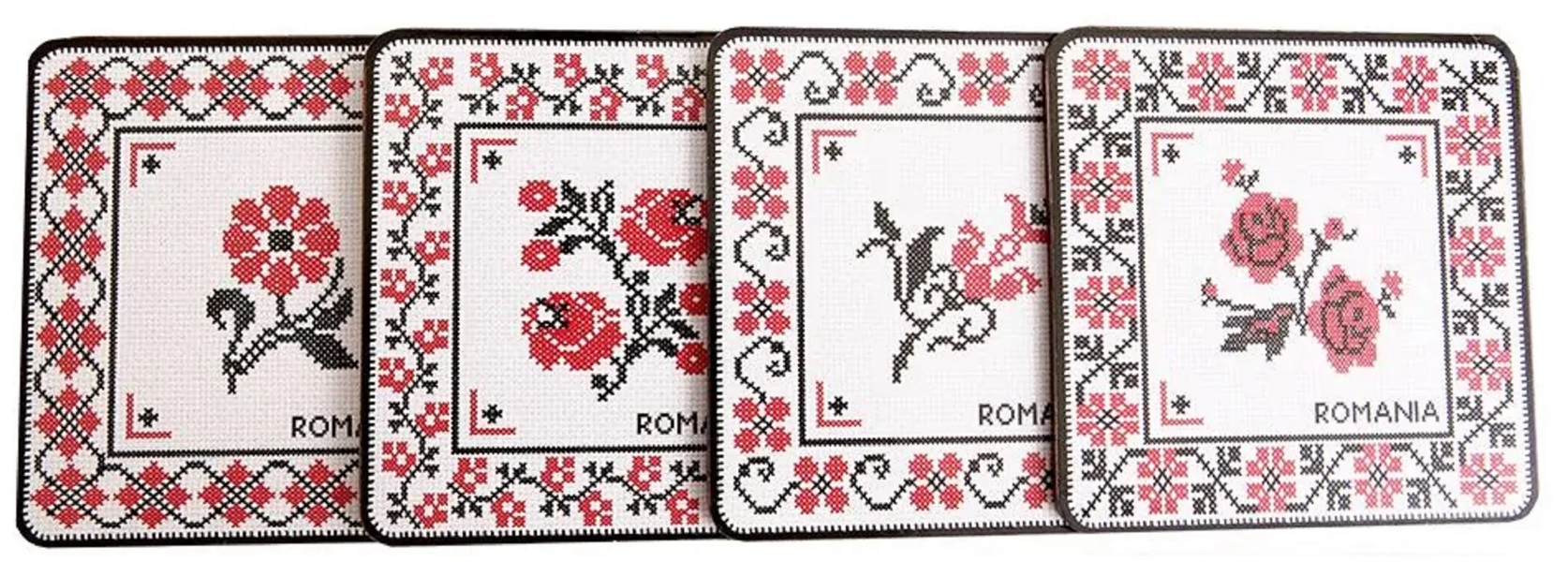 Imaginea produsului 'Suporturi de pahare. Model cusături românești'