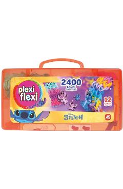Imaginea produsului 'Cutie Plexi Flexi. 2400 elastice și 12 accesorii. Stitch. Portocaliu'