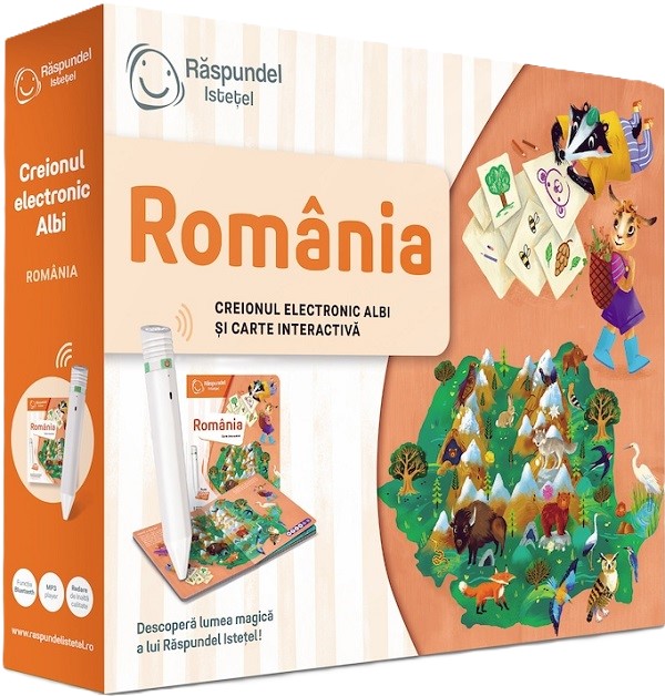 Coperta cărții 'Pachet Răspundel Istețel: Creion și carte. România'