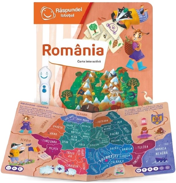 Coperta cărții 'Pachet Răspundel Istețel: Creion și carte. România'