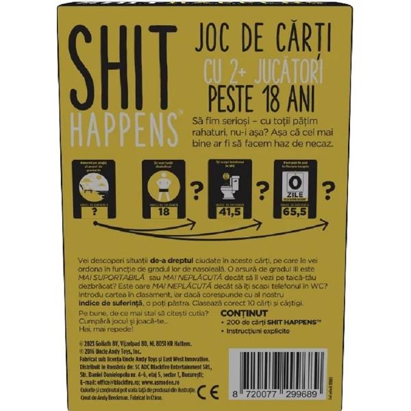 Joc de societate in limba romana. Shit Happens 