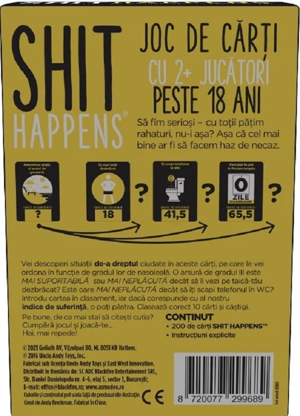 Imaginea produsului 'Joc de societate în limba română. Shit Happens'
