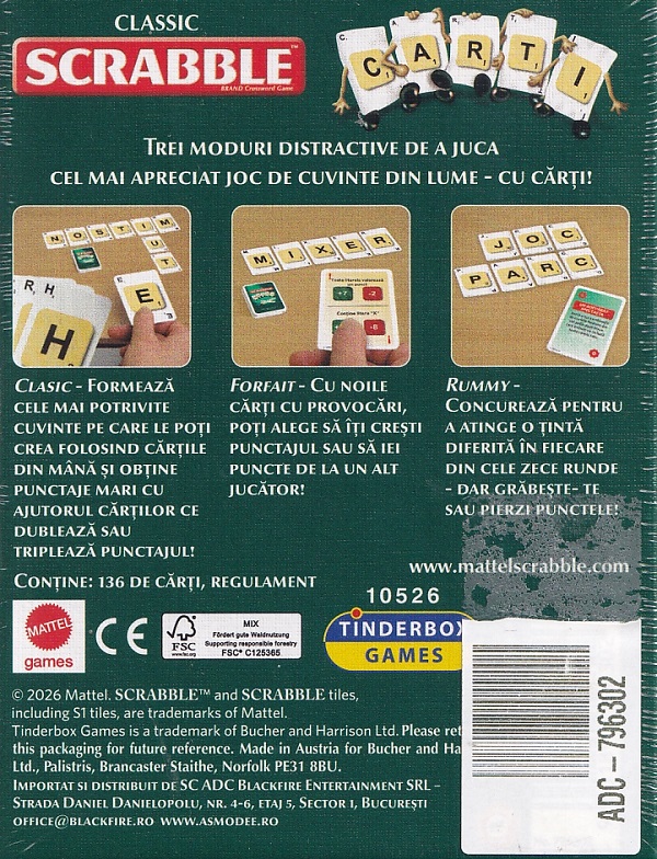 Imaginea produsului 'Joc de cărți: Scrabble'
