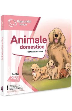 Coperta cărții 'Carte interactivă: Răspundel Istețel. Animale domestice'