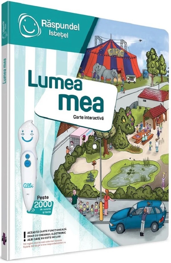 Coperta cărții 'Carte interactivă: Răspundel Istețel. Lumea mea'
