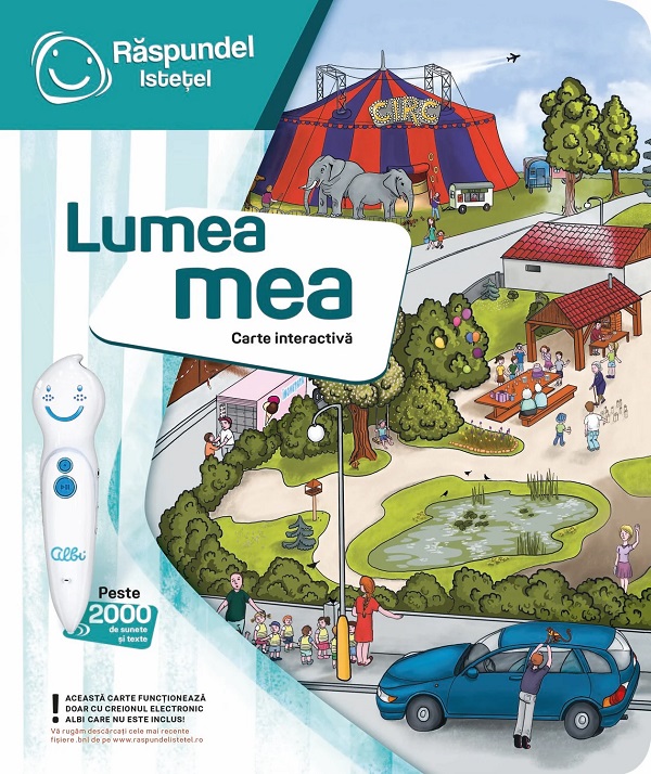 Coperta cărții 'Carte interactivă: Răspundel Istețel. Lumea mea'