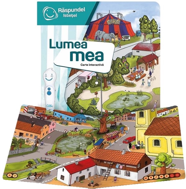 Coperta cărții 'Carte interactivă: Răspundel Istețel. Lumea mea'