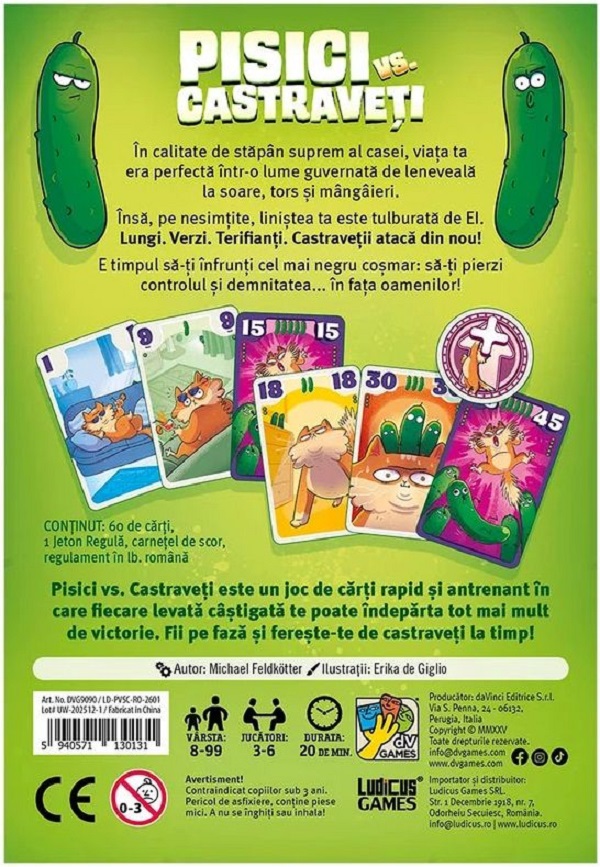 Imaginea produsului 'Joc de societate: Pisici vs. Castraveți'