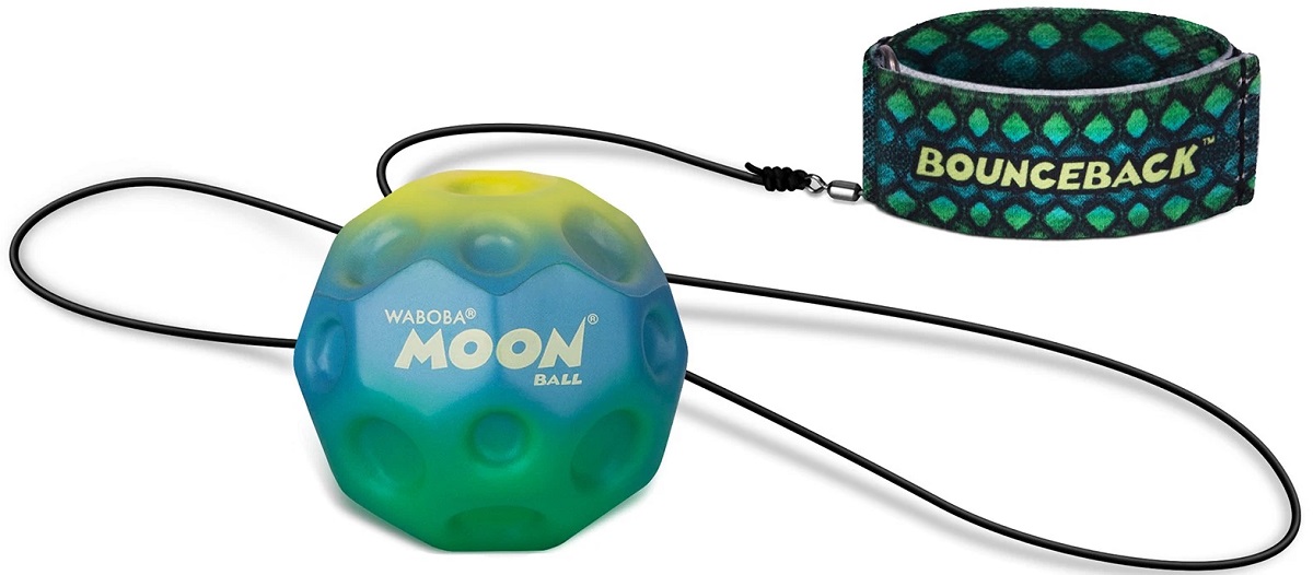 Imaginea produsului 'Minge hipersăritoare cu sistem de prindere: Waboba Moon Ball. Multicolor. Model 1'
