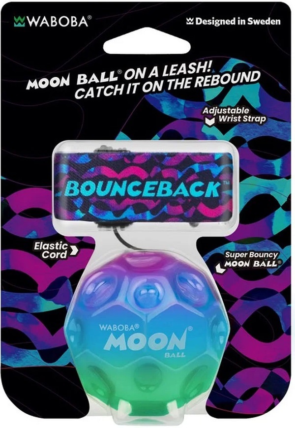 Imaginea produsului 'Minge hipersăritoare cu sistem de prindere: Waboba Moon Ball. Multicolor. Model 2'